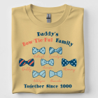 Father's Day Bowtie Pun Custom Family Names Gift For Dad