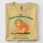 First Father's Day Together Lion and Baby Cub Gift For Dad