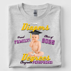 From Diapers To Degrees Custom Photo Baby Graduate Graduation Class of 2025 Custom College