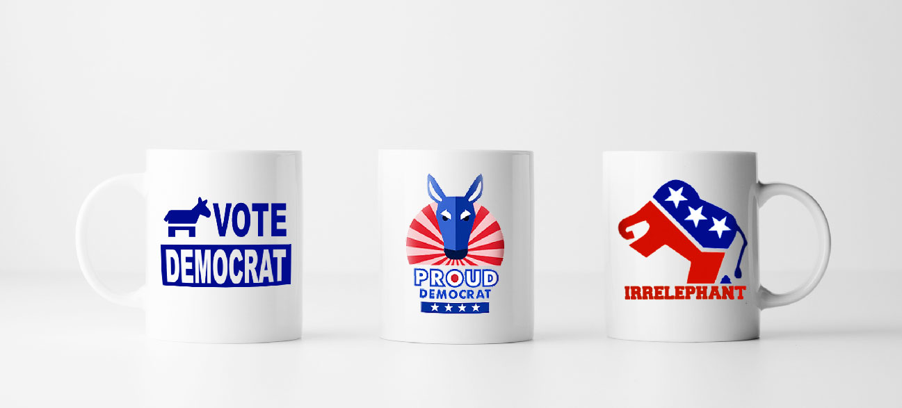 Custom Democrat Ceramic Mugs