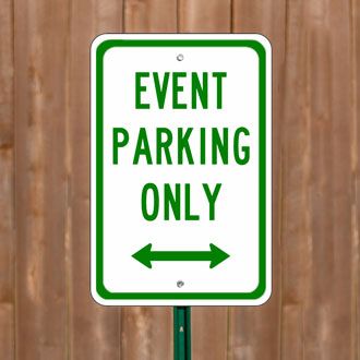Custom Event Parking Signs