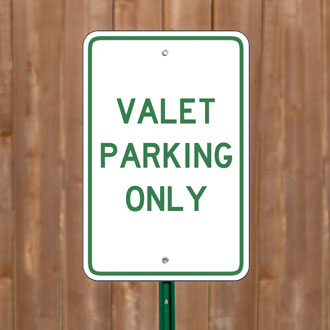 Custom Valet Parking Signs