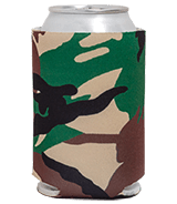 Blank Colored Camo Foam Collapsible Coolies