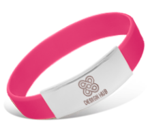 Custom Metal Silicone Wristbands