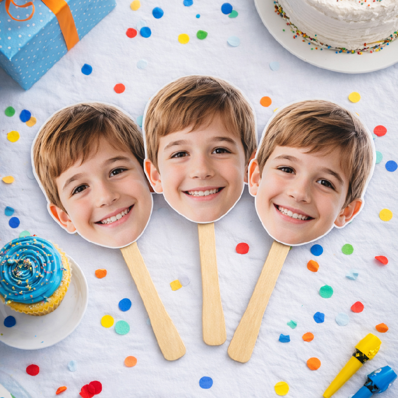Custom Big Head Cutouts on Stick