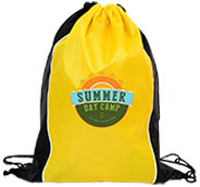 Custom Two Tone Sided Drawstring Bags