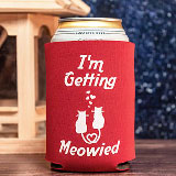 Custom Wedding Can Coolers