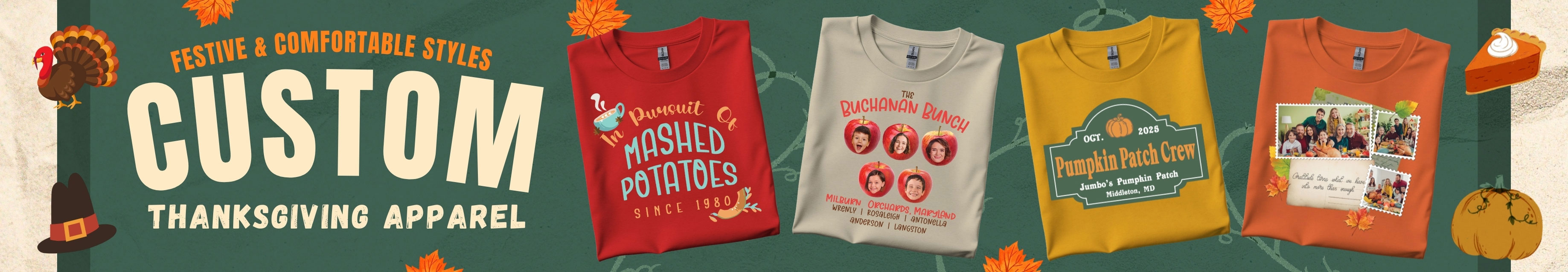 Customizable Thanksgiving Apparel