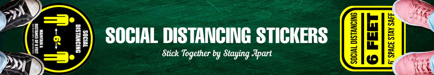 Customized Social Distancing Stickers