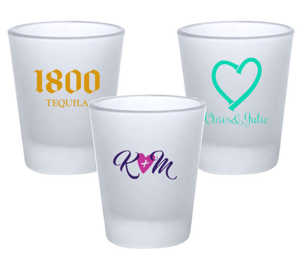 Custom 1.75oz Frosted Shot Glass