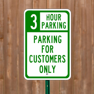 Custom Customer Parking Signs