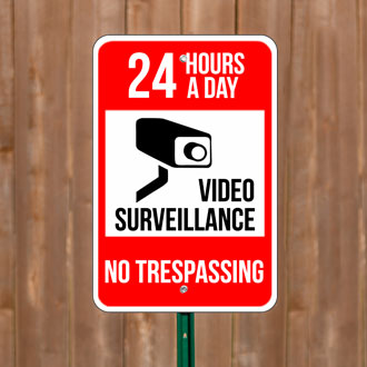 Custom Surveillance Zone Signs