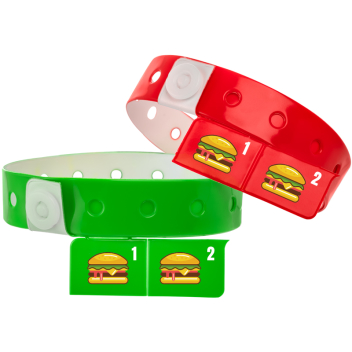 2-tab Vinyl Wristbands
