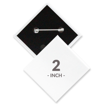 2 X 2 Inch Diamond Custom Buttons