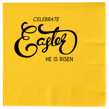 Easter Celebrate He Is Risen 2ply Economy Beverage Napkins Style 133195