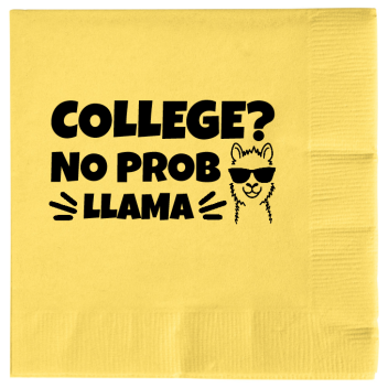 Back To School College No Prob Llama 2ply Economy Beverage Napkins Style 139128