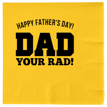 Father’s Day Dad Your Rad 2ply Economy Beverage Napkins Style 137110