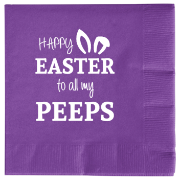 Easter Happy To All My Peeps 2ply Economy Beverage Napkins Style 103902