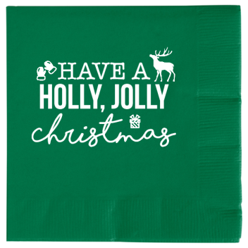 Christmas Have Holly Jolly 2ply Economy Beverage Napkins Style 114624