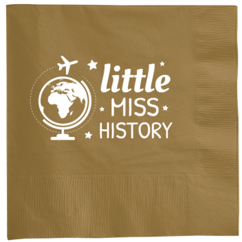 Back To School Little Miss History 2ply Economy Beverage Napkins Style 139774