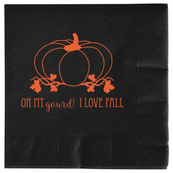 Fall Oh My I Love Gourd 2ply Economy Beverage Napkins Style 111723