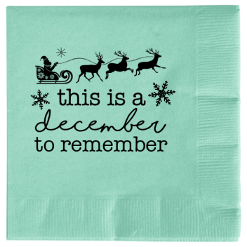 Christmas This December To Remember 2ply Economy Beverage Napkins Style 114673