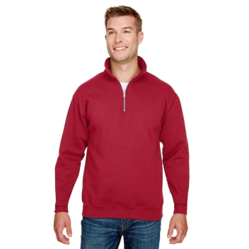 Bayside Unisex 9.5 Oz., 80/20 Quarter-zip Pullover Sweatshirt
