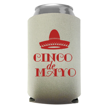 Cinco De Mayo Full Color Foam Collapsible Coolies Style 105803