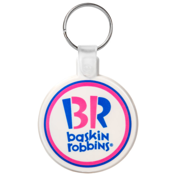 Circle Soft Plastic Keychains
