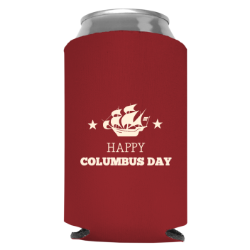 Columbus Day Full Color Foam Collapsible Coolies Style 85821