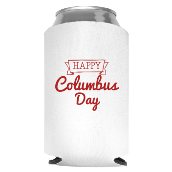 Columbus Day Full Color Foam Collapsible Coolies Style 85869