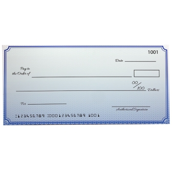 Custom Economy Large Checks 22 X 48 Inch