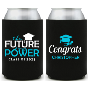 Custom Future Is In My Power Graduation Full Color Can Coolers