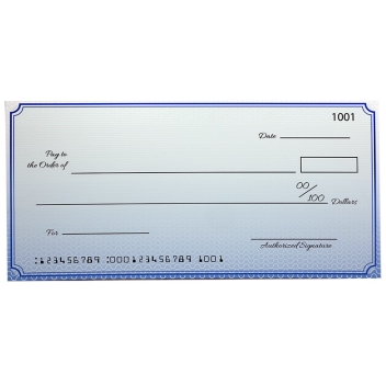 Custom Premium Big Checks 18 X 36 Inch