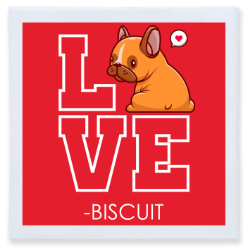 Customized Corgi Love Pet Wedding Premium Full Color Napkins