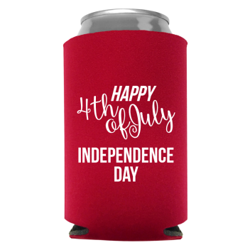 Fourth Of July Full Color Foam Collapsible Coolies Style 107662