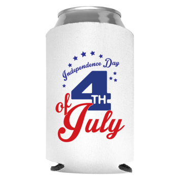Fourth Of July Full Color Foam Collapsible Coolies Style 107787