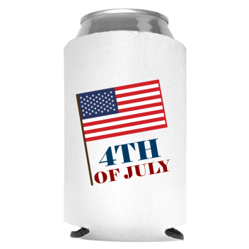 Fourth Of July Full Color Foam Collapsible Coolies Style 108911