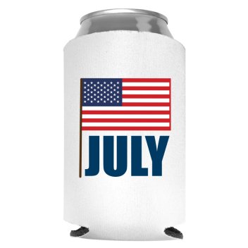 Fourth Of July Full Color Foam Collapsible Coolies Style 108927