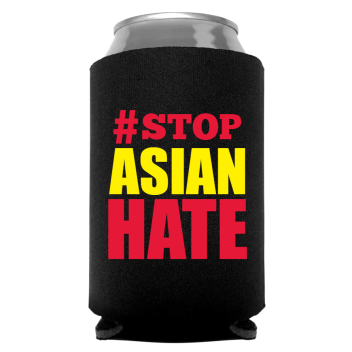 Asian Racism Full Color Foam Collapsible Coolies Style 131771