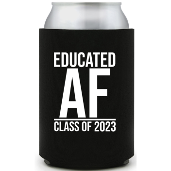 Educated Af Full Color Foam Collapsible Coolies Style 158951