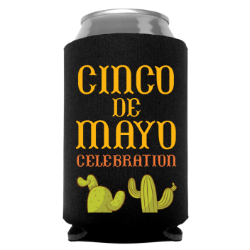 Happy Cinco De Mayo Full Color Foam Collapsible Coolies Style 105886