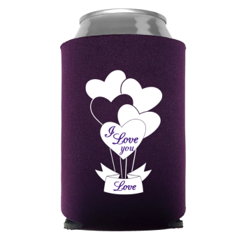 Happy Valentine Day Full Color Foam Collapsible Coolies Style 99599
