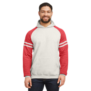 Jerzees Unisex Nublend Varsity Color-block Hooded Sweatshirt