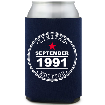 Limited Edition Personalized Birthday Full Color Can Coolers