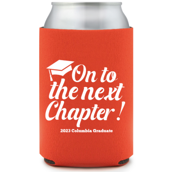 Personalized Onto The Next Chapter Graduation Full Color Can Coolers