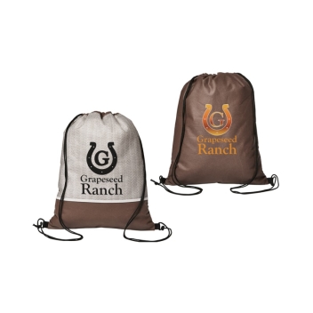 Delphine Non-woven Drawstring Backpack