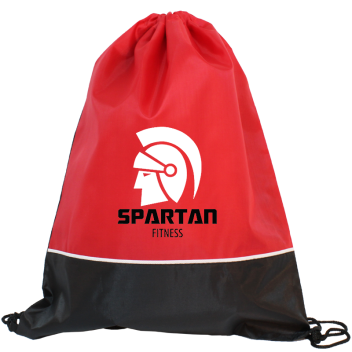 Two Tone Classic Drawstring Tote Bags
