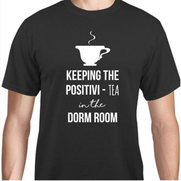 Back To School Keeping The Positivi - Tea Dorm Room In Unisex Basic Tee T-shirts Style 111605