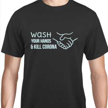 Corona Virus Awareness Wash Your Hands Kill Unisex Basic Tee T-shirts Style 117453